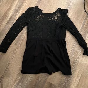 Adelyn rae black lace romper